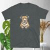 Gold-Chained Pitbull Bumping Beats - Short-Sleeve Unisex T-Shirt