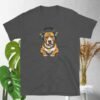 Gold-Chained Pitbull Bumping Beats - Short-Sleeve Unisex T-Shirt