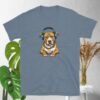 Gold-Chained Pitbull Bumping Beats - Short-Sleeve Unisex T-Shirt