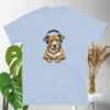 Gold-Chained Pitbull Bumping Beats - Short-Sleeve Unisex T-Shirt