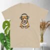 Gold-Chained Pitbull Bumping Beats - Short-Sleeve Unisex T-Shirt